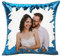 deutschwaren Personalisierte Kissen, Pailletten Kissen individuellem Bild 40 x 40 cm Foto Kissen mit Wendepailletten Startseite Schlafzimmer Sofakissen (mit Füllung) (Himmelblau)
