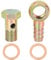 X AUTOHAUX 16 mm Banjo-Schlauchstutzen mit Bolzen-Armaturen, Banjo-Set, Universal für Auto