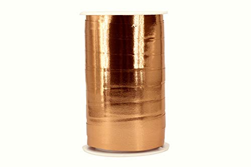 Star Geschenkband Ringelband Metallic 10mm x 100m Polyband wasserfest Kunststoff Farbauswahl: Rosegold