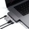 SATECHI USB-C Hub Pro Mini, 6-in-1 Adapter mit USB4 40Gbps, 96W Power Delivery, 6K@60Hz Videoausgabe, USB-C/USB-A 5Gbps, Ethernet, 3,5mm Audio – für MacBook Pro/Air M1 M2 M3 M4 (Space Grau)