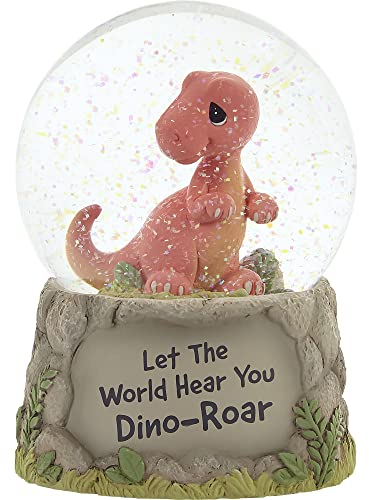 Precious Moments 221108 Let The World Hear You Dino-Roar Musik-Schneekugel aus Kunstharz/Glas