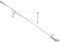 Flos Wand oder Deckenleuchte 265 aus Stahl und Messing in der Farbe White 75W, Maße: 35cm x 85cm x 205cm, A0300009