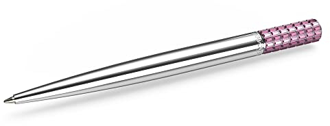 Swarovski Lucent Kugelschreiber, Silberfarbener, Verchromter Stift mit Edlen Swarovski Kristallen
