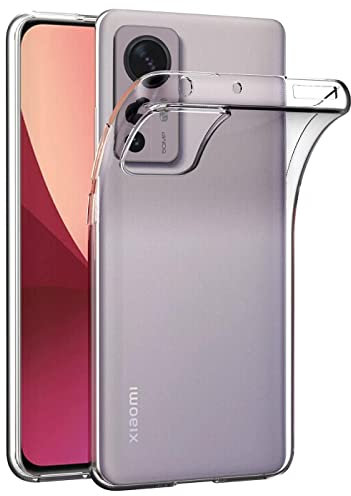 Verco Custodia per Xiaomi 12 Lite, cover per Xiaomi 12 Lite 5G, trasparente, sottile e trasparente, in silicone trasparente