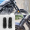 TAZGANTAX Black Motorcycle Front Fork Rubber Gaiters boots Gaitors Shock Absorber Cover Compatible with Ho-nda Rebel CMX 300 CMX 500 Rebel 250 CMX300 Accessories(Lower)