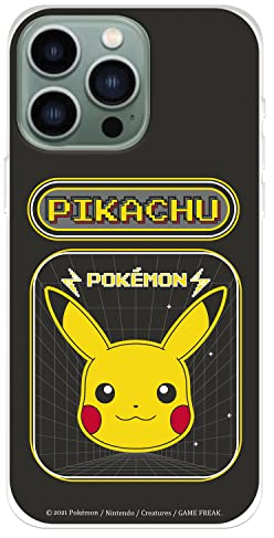 Schutzhülle für iPhone 14 Pro MAX von Pokémon, Pikachu Videospiel zum Schutz Ihres Handys, flexibles Silikon, offizielles Lizenzprodukt von Pokémon
