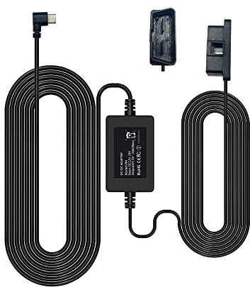 WOLFBOX USB C Hardwire Kit OBD, Hard Wire Car Charger Cable Kit 12V-24V to 5V, Avoid Dash Cam Battery Drain, Suitable for G840S/G930/G840H/G850/G900/i07/G900PRO/G850PRO/X5 Mirror Dash Cam