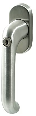 Buddy4Home house accessoires Fenstergriff abschließbar Paris Fensterbeschlag Fenstergarnitur Dreh Kipp Funktion Fensterknauf Fenstergriff Balkontürgriff Edelstahl massiv FO-110 30/10