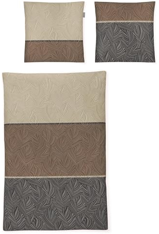 Irisette Mako-Satin Bettwäsche Sky Gold 8500 1 Bettbezug 135 x 200 cm + 1 Kissenbezug 80 x 80 cm
