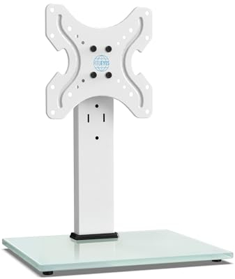 FITUEYES TV Standfuss TV Ständer Schwenkbar für 19-42 Zoll LCD LED OLED Plasma Flach & Curved Fernseher bis zu 45 KG, Höhenverstellbar & Stabil Max.VESA 200x200