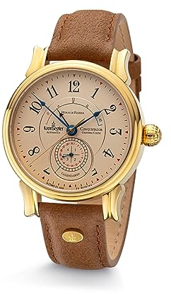 Kronsegler Conquistador Herren Armbanduhr Automatik Gold Tierra