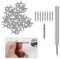 Pumuky 200Pcs Clou à Double tête pour Fil de plinthe Sans soudure,clou Sans soudure Avec Double,clou Non marquant pour plinthe, clou pour Ligne de plinthe Sans marquage