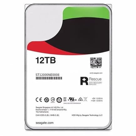 ANTBEE Disque Dur NAS 12 to 7 200 TR/Min SATA 6 GB/s 3,5 ST12000NE0008