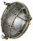 Licht-Erlebnisse Außenleuchte Wand Messing Glas in Antik IP64 Balkon Garten Ø21 cm E27 rund Gitter Maritim Rustikale Schiffsleuchte Wandlampe SERIFOS