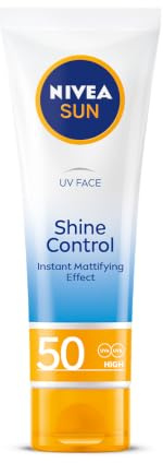 Nivea Sun UV Sonnencreme für Gesicht Shine Control Cream für Mat Look SPF50, 50 ml
