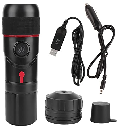 Caffettiera Portatile, Caffettiera Portatile a Doppio Uso Autoriscaldante, Accendisigari USB da Viaggio All'aperto Per Auto