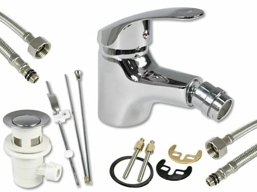 Rubinetto monoforo bidet miscelatore monocomando da bagno ottone cromato 52330