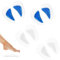 Silikon Fußeinlagen Fußgewölbe-Stützeinlagen,Pads Gel Arch Support Einlegesohlen,4 Paare Gel-Fußgewölbe Einlegesohlen,Silikon Gel Flat Foot Arch Support Einlegesohlen,Silikon High Heel Protektoren