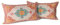Snylcce 2er Set Kissenbezüge Boho Tangerine Antike & Vintage Design Kissenbezug in 30x50 cm weich für Gartensofa, Sofa, Bett - Zierkissenbezüge 12x20 inch