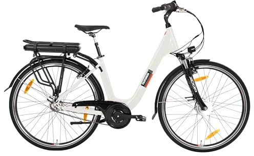 TELEFUNKEN E-Bike Damen 28 Zoll, Elektrofahrrad Frontmotor, 7-Gang Shimano Nabenschaltung, V-Bremsen - Pedelec Citybike, RC845 Multitalent