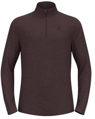 Odlo Fleecepullover Herren Roy I Midlayer mit Halbreißverschluss I Langarm Wandershirt