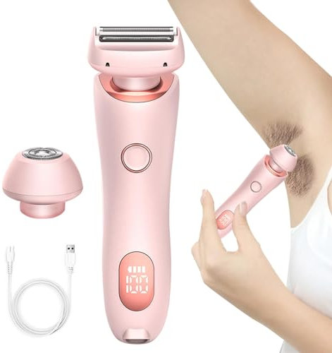 Skin-Glow Nano Rasierer, 2024 Neu Skin-Glow Pro Nano Rasierer, Skinglow Rasierer Für Damen, 2-In-1 Wechselklinge Elektrorasierer Für Verschiedene KöRperteile