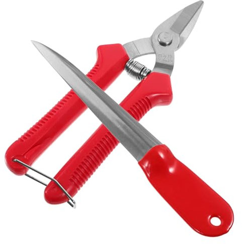 DIYEAH Ensemble D'outils de Levier en Métal pour La Réparation de Paniers en Osier Kit de Tissage de Paniers en Rotin