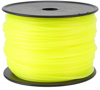 Zoeyilan Ligne de Coupe-Bordure de 3mm, Ligne de Coupe carrée, Cordon de Tondeuse à Gazon pour HUSQVARN Jaune, Ligne de Coupe-Bordure en Nylon (168 m/183,73 Verges)