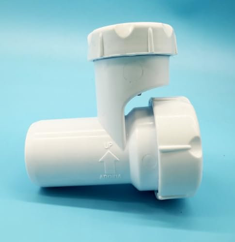 Valvula de Aireacion | Elimina Malos Olores de Baños y Cocinas | Valvula de Aireacion para Sifones (1 1/2 Tubo 40mm (Blanca))