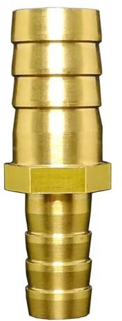 2.5 3 4 6 8 10 12 14 16 19 25 32 mm Portagomma Riduttore Dritto Adattatore Riduttore Trasferimento Raccordo Tubo Ottone Acqua Gas(5 pcs,10mmm-10mm)