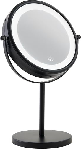 Corby Winchester Freestanding Illuminated Mirror in Black
