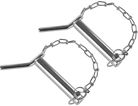 2x Unterlenkerbolzen | Kat 1 / Ø 22 mm | 135 mm Nutzlänge | mit Kette & Klappstecker