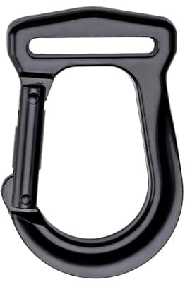 Camping Carabiner, Quick Release Clip, Heavy Duty Zinc Alloy, Multi Functional Gear, 3,27 x 2,17 x 0,39 Zoll, Sicherer Snap Haken für Backpacking, Radfahren, Outdoor Abenteuer