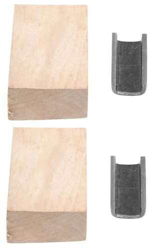 Happyyami 2sets Wooden Hoe Stopper Attachments for Garden Tools Replacement Parts for Hand Hoes Prevents Loose Handles and Wear