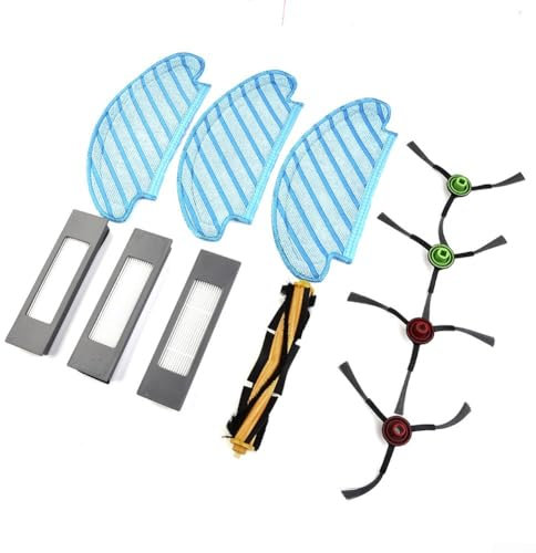 ZiStarlilife ECOVACS pour DEEBOT Kit d'accessoires de rechange pour brosse de rechange, compatible avec OZMO N8 N8+ pour T9 T8 T8+ N8 Pro N8 Pro + T8 Robot Aspirateur Pièces Brosse principale (3)