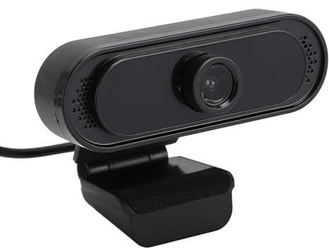 Webcam, Webcam HD 1080p intégré Microphone, Vidéo Claire pour PC, Ordinateur Portable, Télévision, Appel Vidéo, Enregistrement, Jeu, Plug et Play