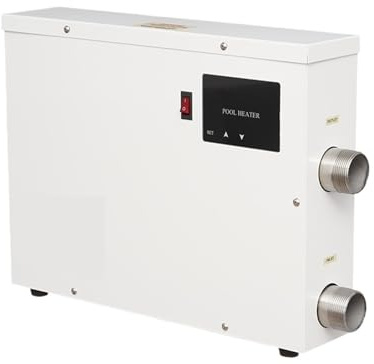 YXYLJOZ Pompa di Calore Elettrica per Piscina, Termostato per Acqua di Vasca Idromassaggio con Schermo Touch per Piscine Interrate e Fuori Terra, Riscaldamento Rapido