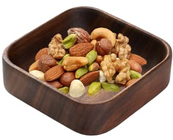 Generisch Holzn Quadratischer Nuss-Snack-Servierbehälter