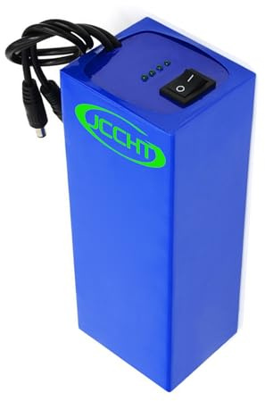 JCCHT Wiederaufladbarer 12V Lithium-Ionen-Akku als Ersatz für 12-Volt-Geräte, z. B. für Überwachungsgeräte, LED-Lichtleisten, RC-Autos und DIY-Projekte,12v28800mah