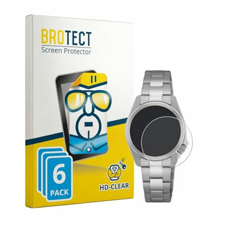 BROTECT 6 Stück Schutzfolie für Seiko 5 Sports SRE003K1 (28 mm) Displayschutz Folie Made in Germany, Ultra-Klar