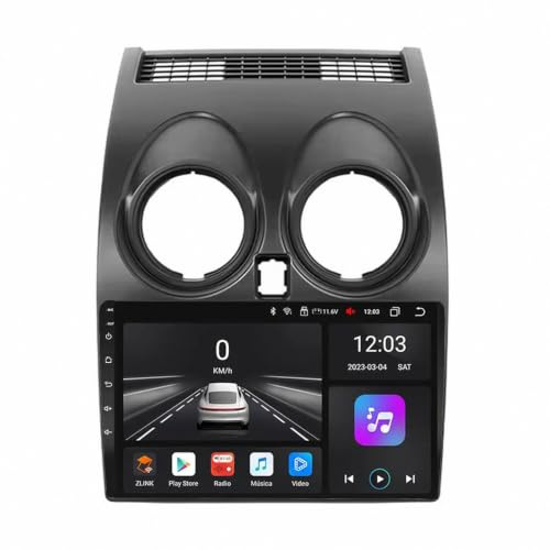 Car Radio per Nissan Qashqai 1 J10 2010-2014 Android 15 9 Pollici Lettore Multimediale con Bt Fm Gps Backup Camera Per, 4 Core 2G+64G
