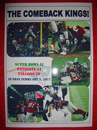 Lilywhite Multimedia New England Patriots 34 Atlanta Falcons 28 - Super Bowl LI (51) - 2017 - souvenir print