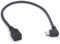 Mini USB femmina a micro USB sinistro cavo cavo - 90 gradi B Micro USB maschio a mini femmina adattatore connettore per fotocamera MP3 (sinistra)