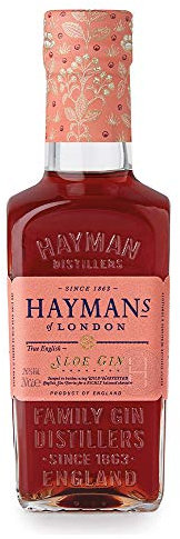 Hayman’s Sloe Gin 20cl | Stocking Filler | Master Award Winning Sloe Gin | Made with Wild British Sloe Berries | 26% ABV