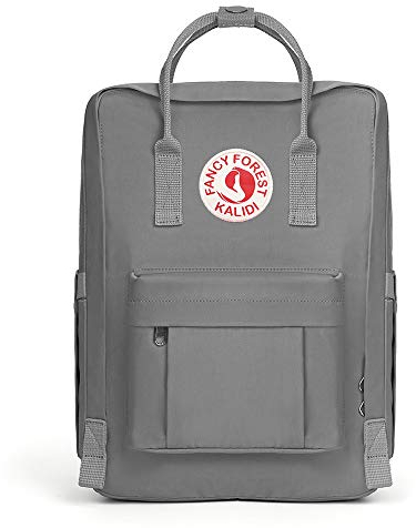 KALIDI Casual Rucksack für Damen, 38,1 cm (15 Zoll) Laptoptasche, klassischer Rucksack, Camping, Reisen, Outdoor, Tagesrucksack, College, Schultasche, grau (Grau) - CASUAL BACKPACK