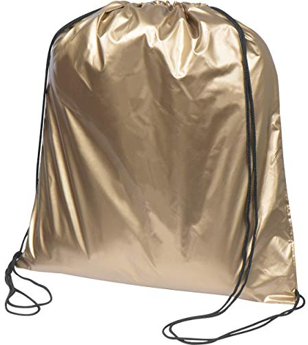 Gymbag / Sportbeutel / Turnbeutel aus Polyester / Farbe: metallic gold