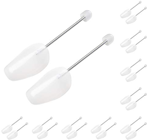 ZJHSXDR 10 Paar Kunststoff Schuhspanner Shaper für Herren (weiß)