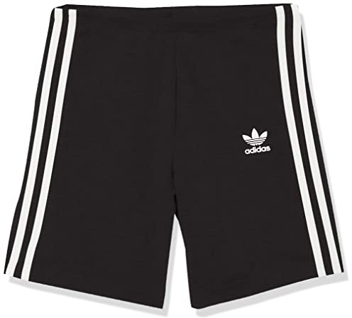 adidas Originals girls Adicolor Cycling Shorts Black/White Large