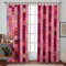 2 Pcs Set Indian Vintage Old Silk Sari Fabric Patchwork Handmade Door Window Rod Pocket Home Decor Panel Curtain Set (Pink Patch, 84x42 Each Panel)