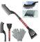 MEISHANG Auto Eiskratzer Set,Schneebesen Eiskratzer Automatische Eisschaber,Auto Eiskratzer mit Gummi,Eisbesen Eisschaber Schneebürste,Auto Eiskratzer,Abnehmbar Schnee Pinsel